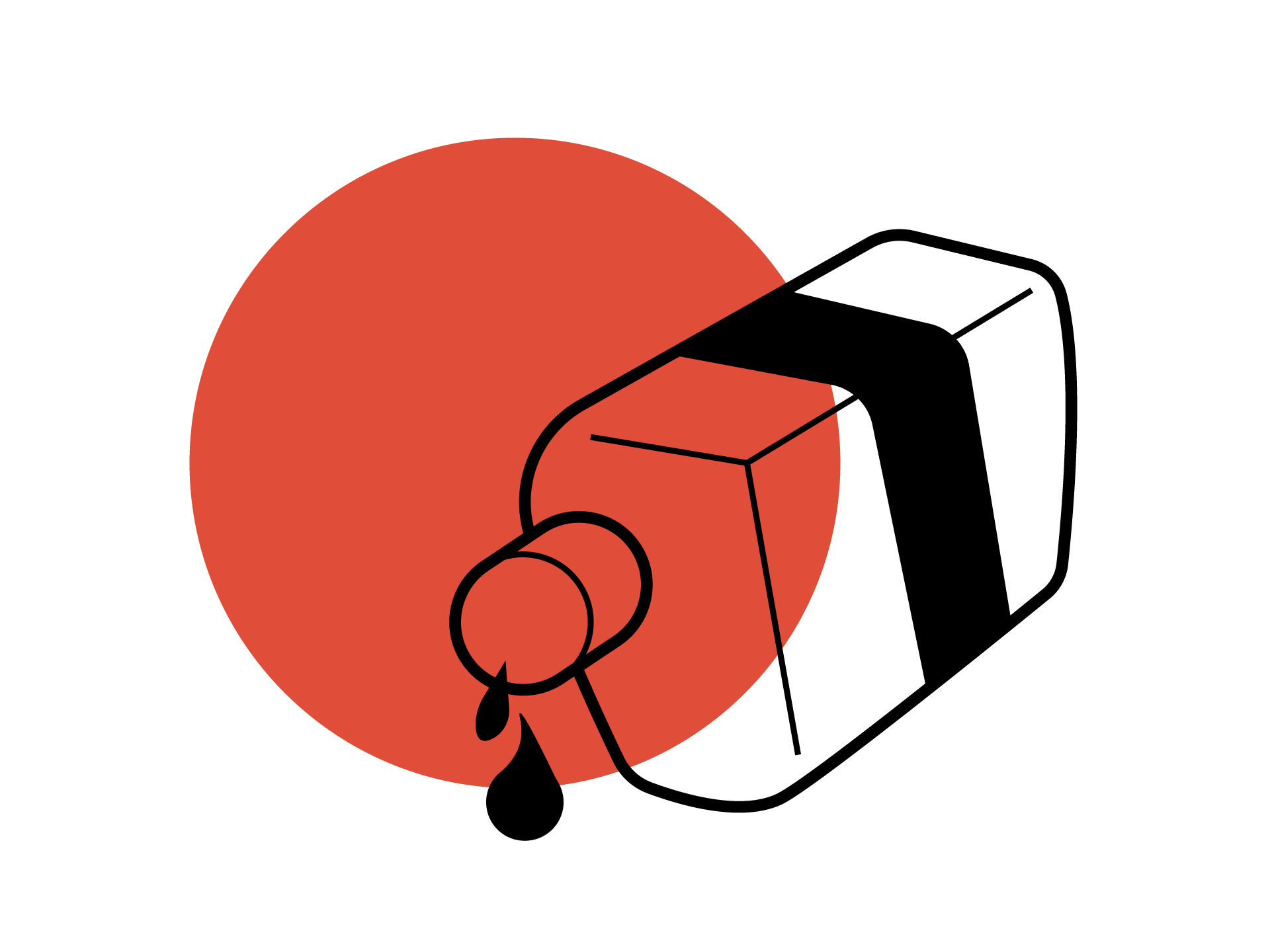 Oil change service icon.